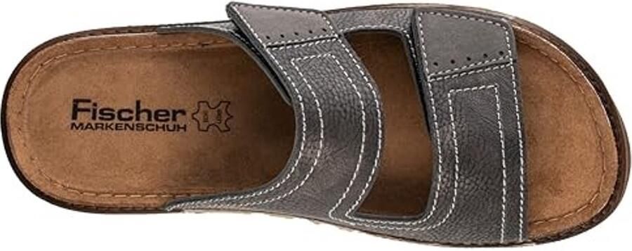 Heren Slippers Comfortabele Slip-On met Lederen Look Zwart
