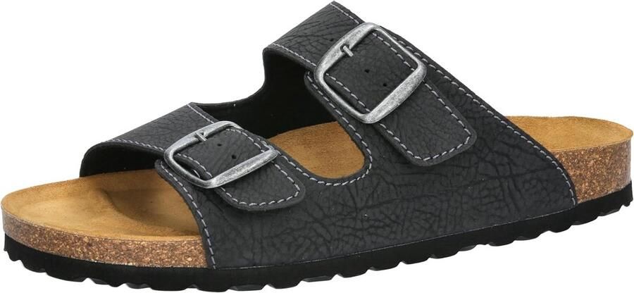 Heren Slippers en Sandalen met Kurk Voetbed en Verstelbare Gespen
