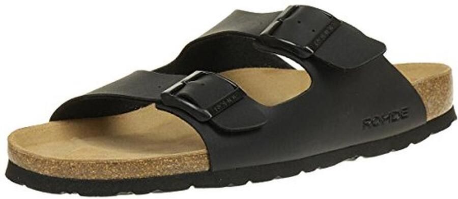 Heren Slippers met Comfortabel Voetbed en Verstelbare Gespen Zwart