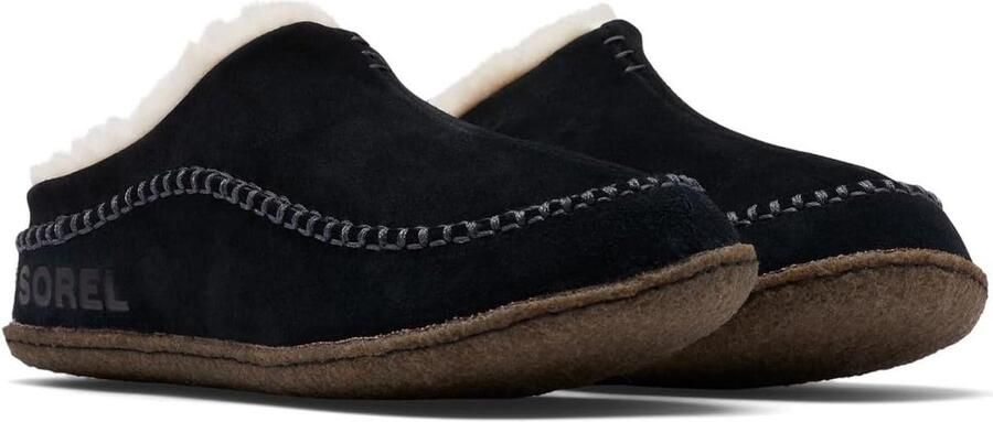 Heren Slippers met Fleece Voering en EVA Binnenzool voor Binnen en Buiten Duurzame Rubberen Zool voor Uitstekende Grip en Comfort