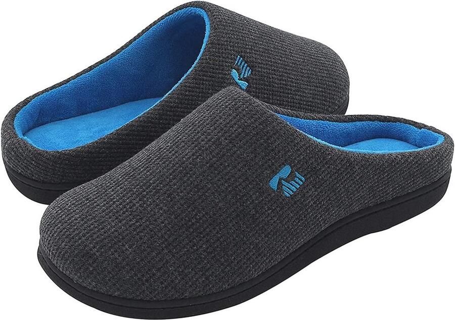 Heren Slippers met Memory Foam en Twee Tonen Comfortabele Huisschoenen