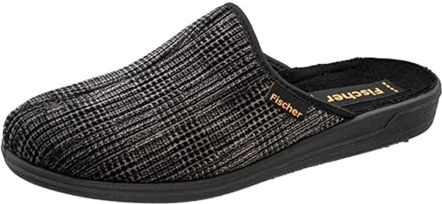 Heren Slippers met Striped Cord en Molton Voering