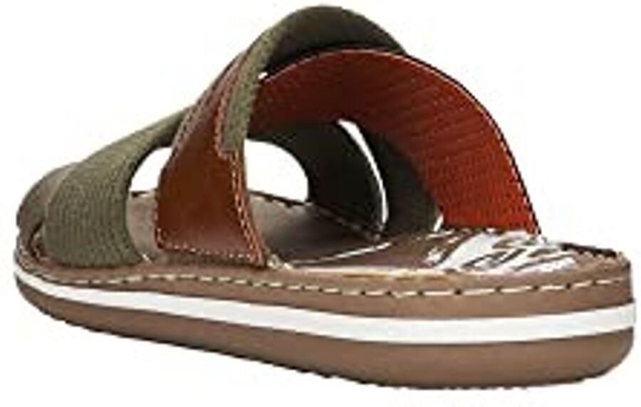 Heren Slippers Olijfgroen Kunstleer