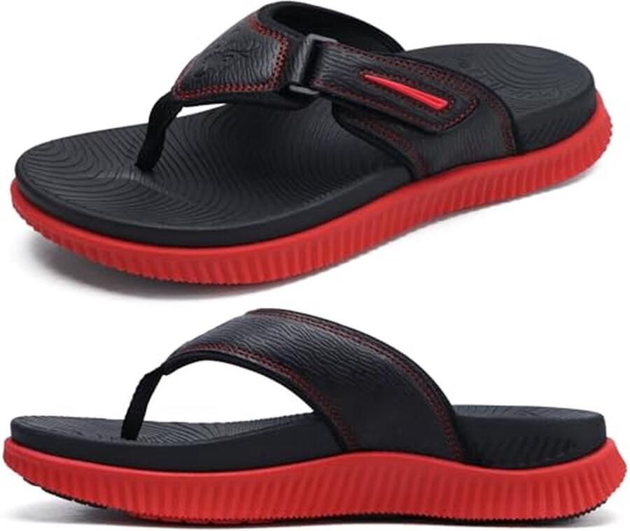 Heren Slippers Orthopedische Sandaal Comfortabel Wandelen Verstelbare Pasvorm N.v.t. Zwart