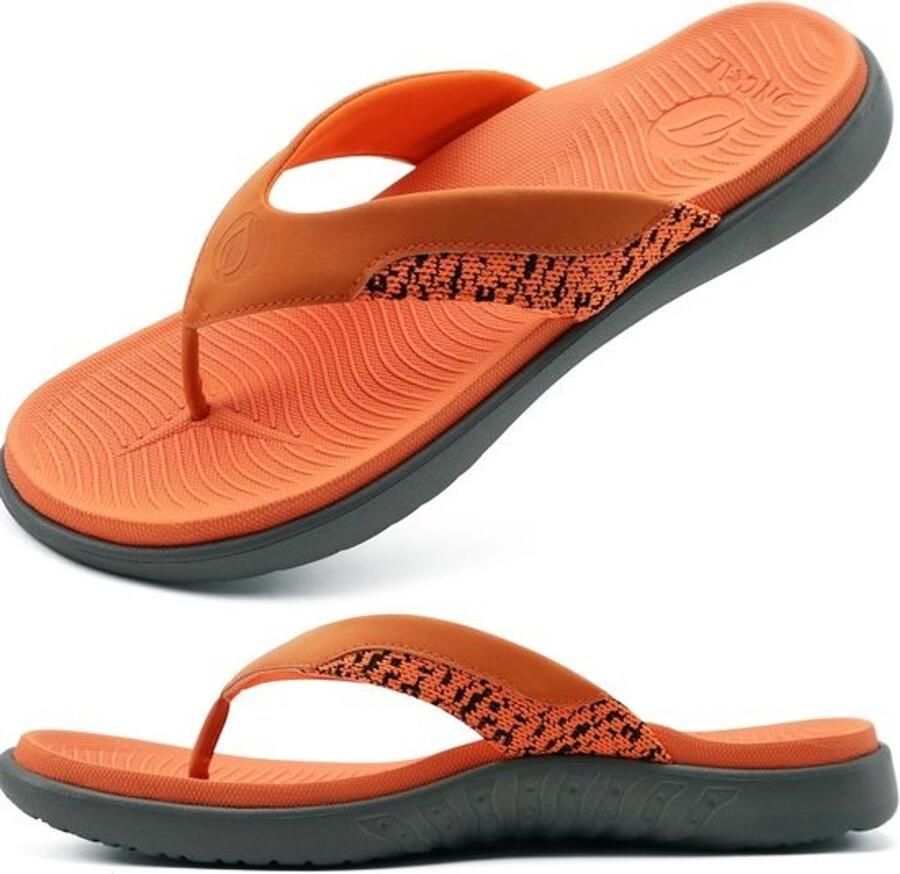 Heren Slippers Orthopedische Sandalen met Boog Ondersteuning voor Strand Zwembad & Sport Duurzaam Yoga Materiaal Antislip Zool