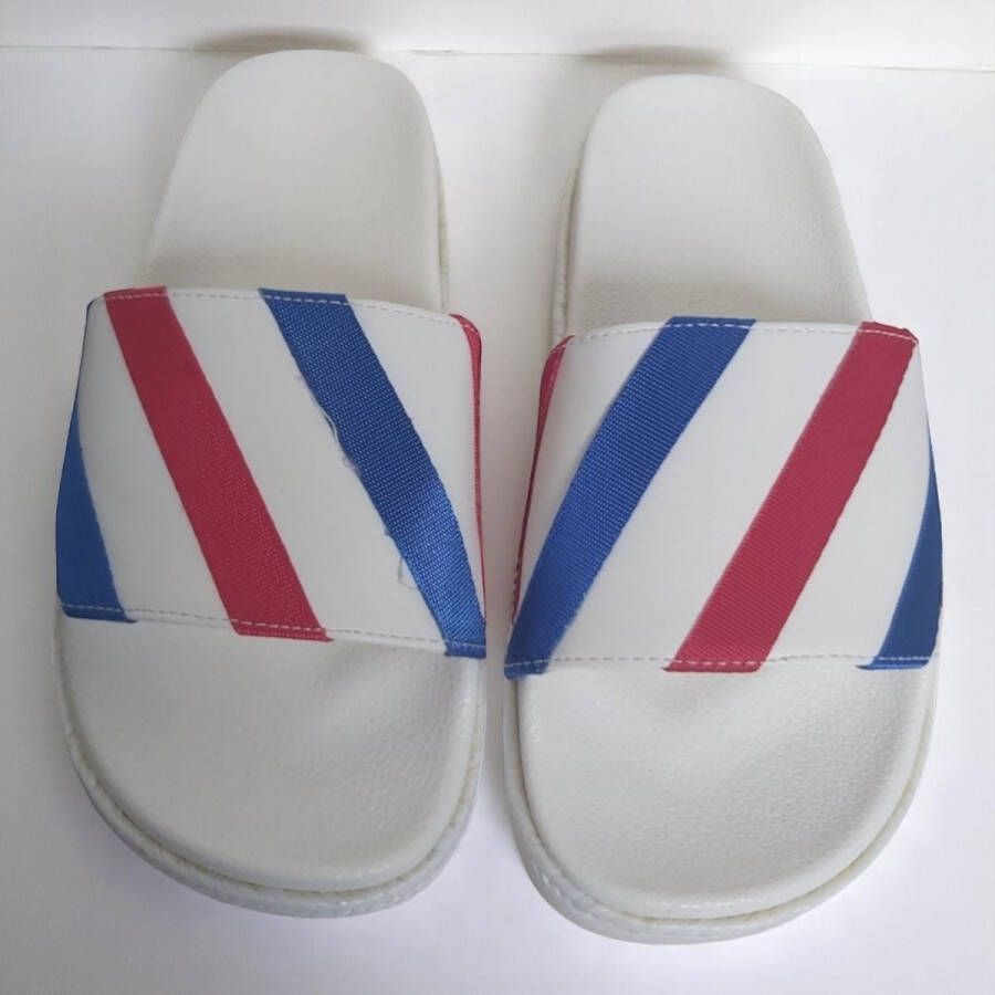 Merkloos Sans marque NL(bad)slippers rood wit blauw 36(valt klein bestel