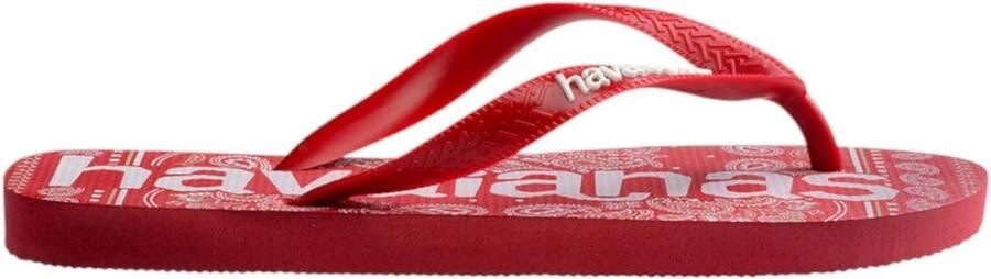 Heren Slippers Strand Schoenen Zomerse Ontspanning Iconische Vorm Rubber Rood