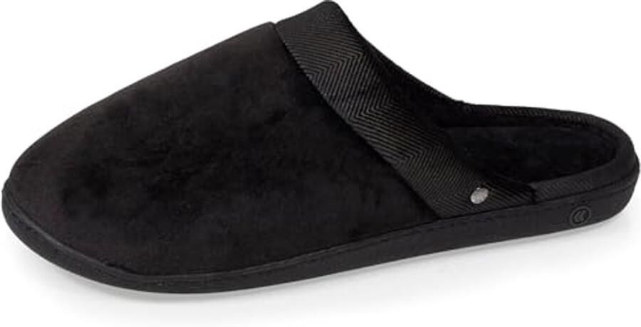 Heren Slippers van Organisch Katoen Comfortabel en Licht Zwart