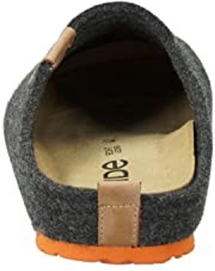 Heren slippers van zacht vilt Napoli-H 6900 Grijs