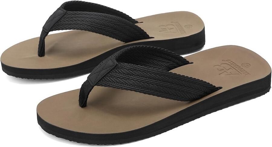 Heren Slippers Zomer Zandkleur Zomer- Strandsandalen Antislip Comfortabel