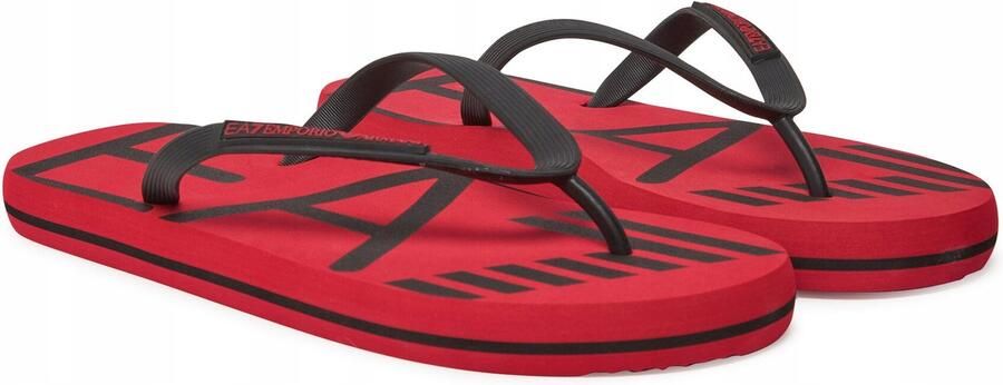 Heren Slippers Zwart Rood
