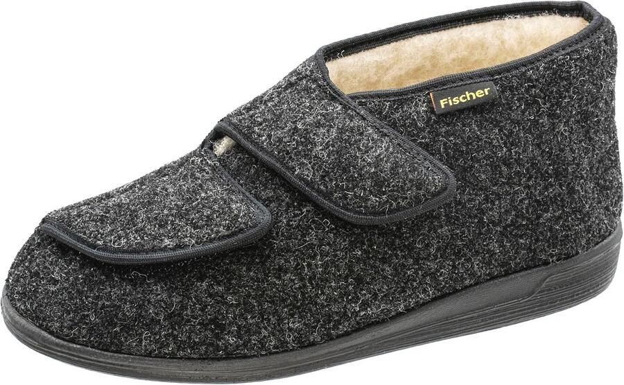 Heren Sloffen met Klettschoen Comfortabele en Warme Huispantoffels