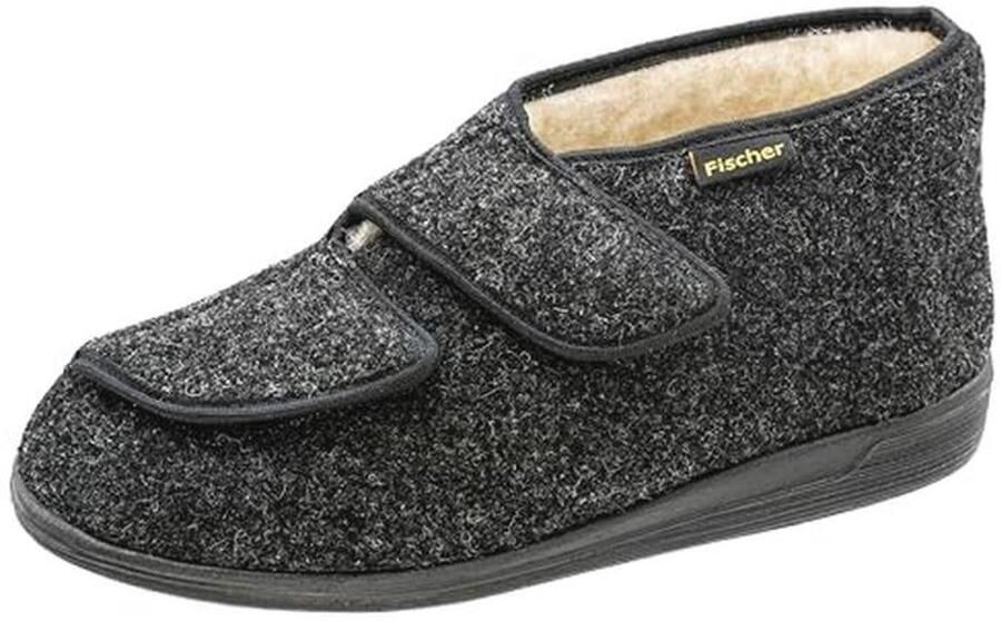 Heren Sloffen met Klettschoen Comfortabele en Warme Huispantoffels