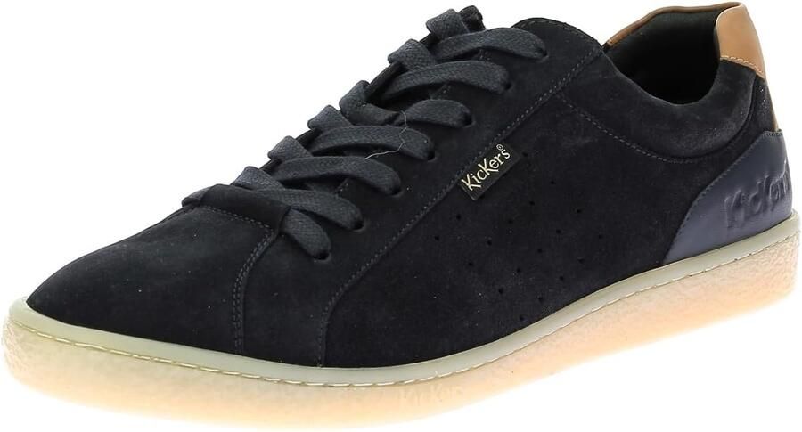 Heren Sneaker Casual Leren Lage Zwarte Sportschoen
