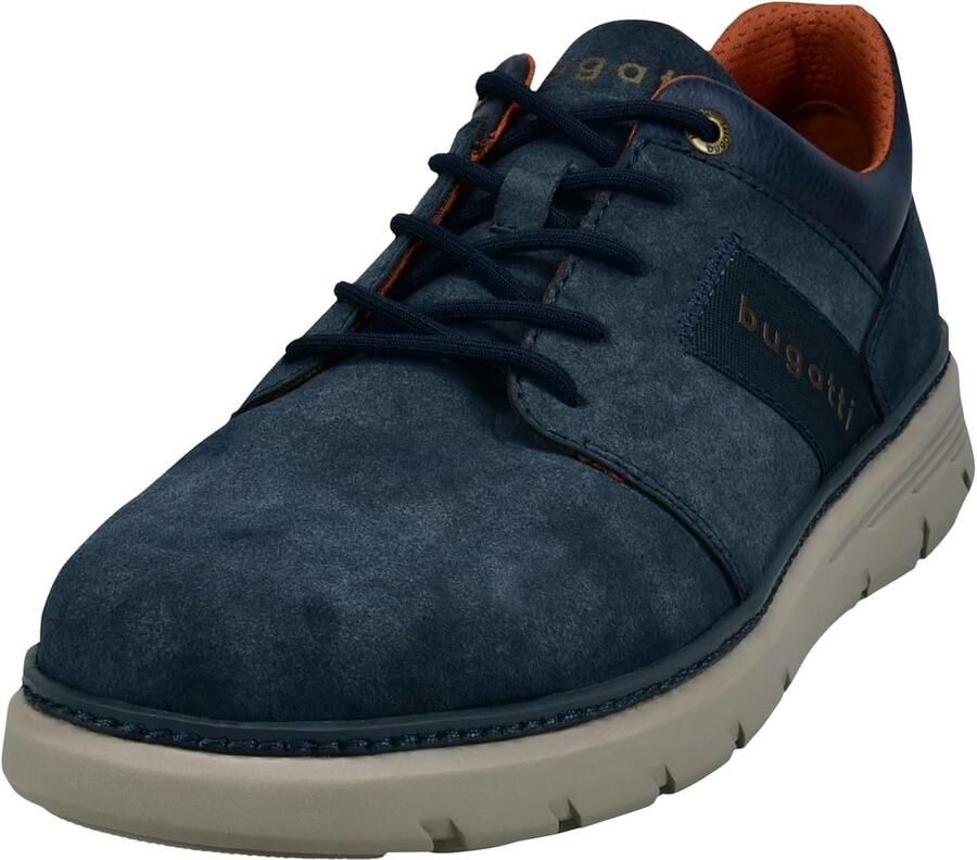 Heren Sneaker Donkerblauw met Vetersluiting