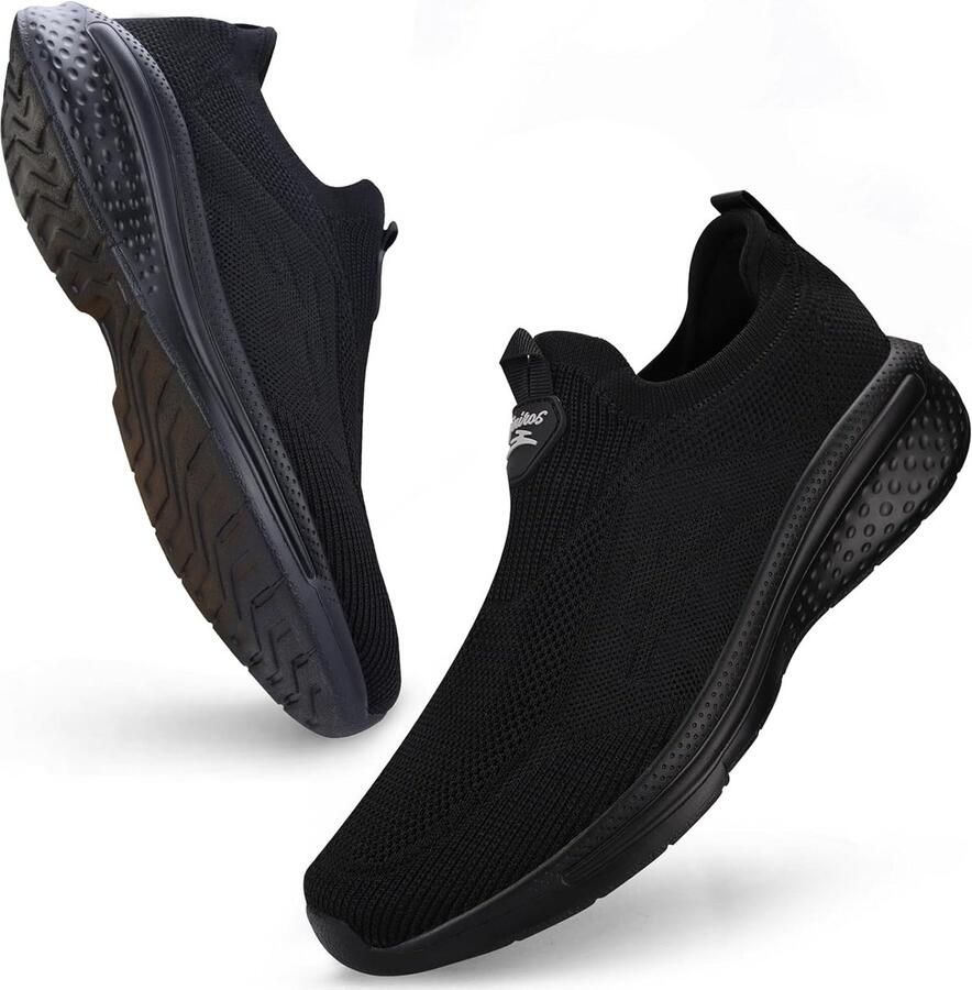 Heren Slip-On Sneakers Mesh Ademend Lichte Loopschoenen Comfortabel Wandelen & Joggen