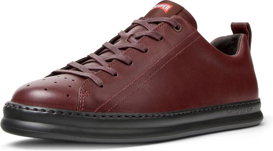 Heren Sneakers Bordeauxrood Klassiek Sportief Model