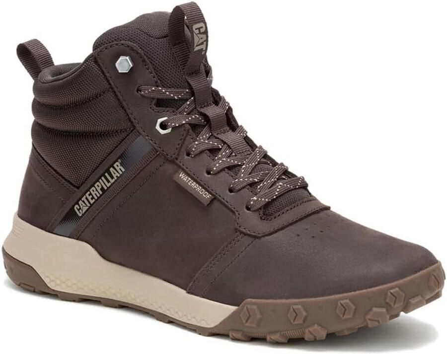 Heren Sneakers Leer Veters Ronde Neus Platformzool Comfortabel