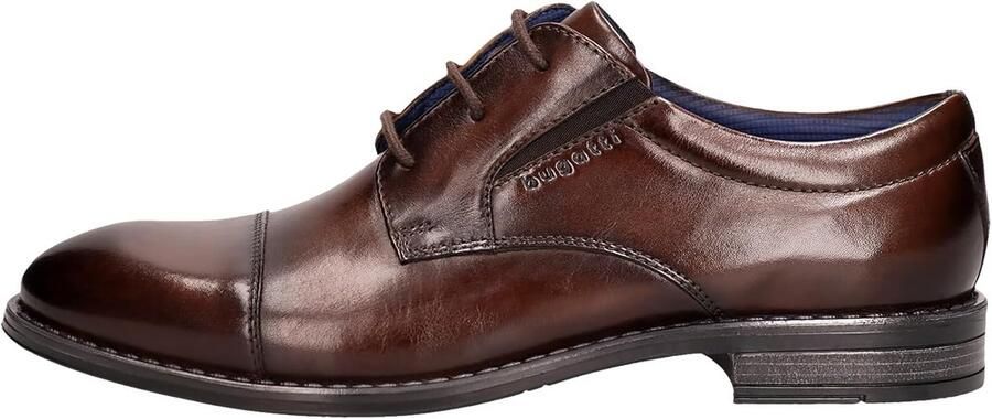 Heren Sneakers met Vetersluiting Donkerbruin