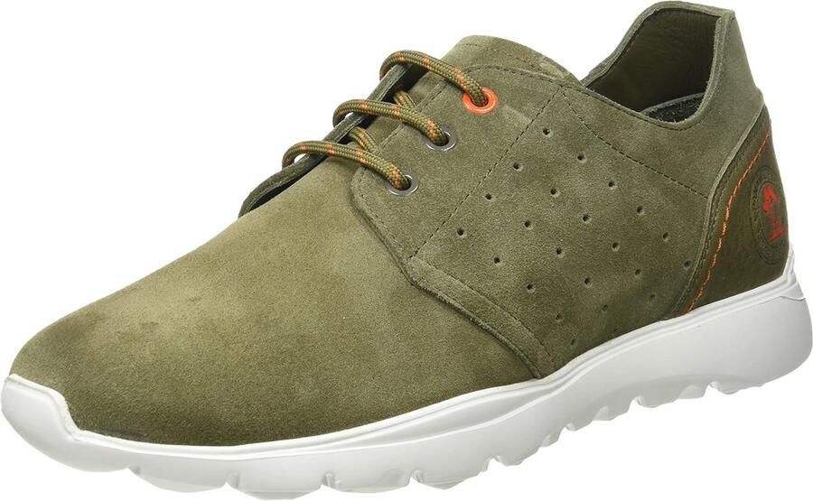 Heren Sneakers van Suède met Vetersluiting en Uitneembaar Voetbed