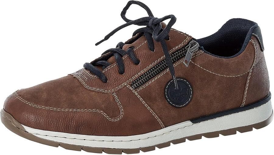 Heren Sneakers Veter en Rits Comfort Breedte