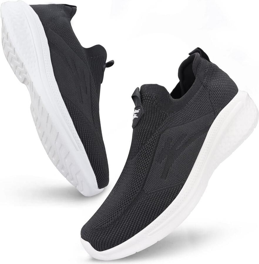 Heren Sneakers Zonder Veters Ademend Lichtgewicht Mesh Slip-On Casual Sportschoenen