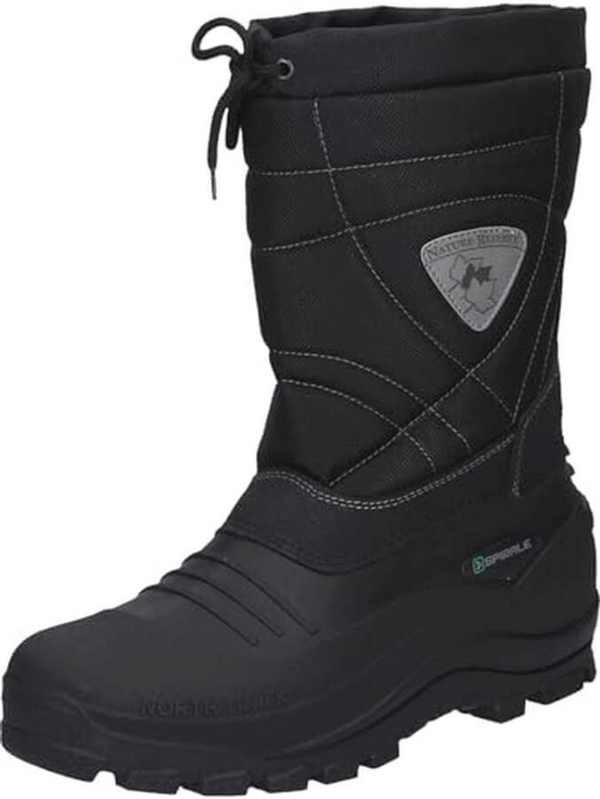 Zwarte Spirale Heren Snowboots met Hoge Comfort