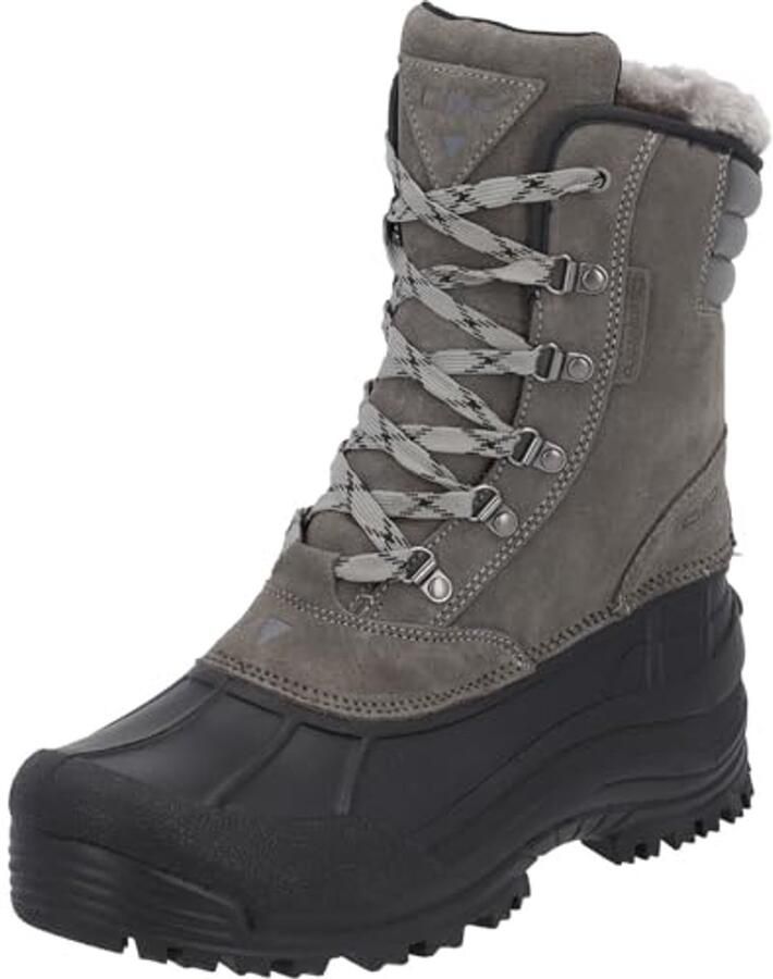Heren snowboots met nubuckleer en ClimaProtect-membraan