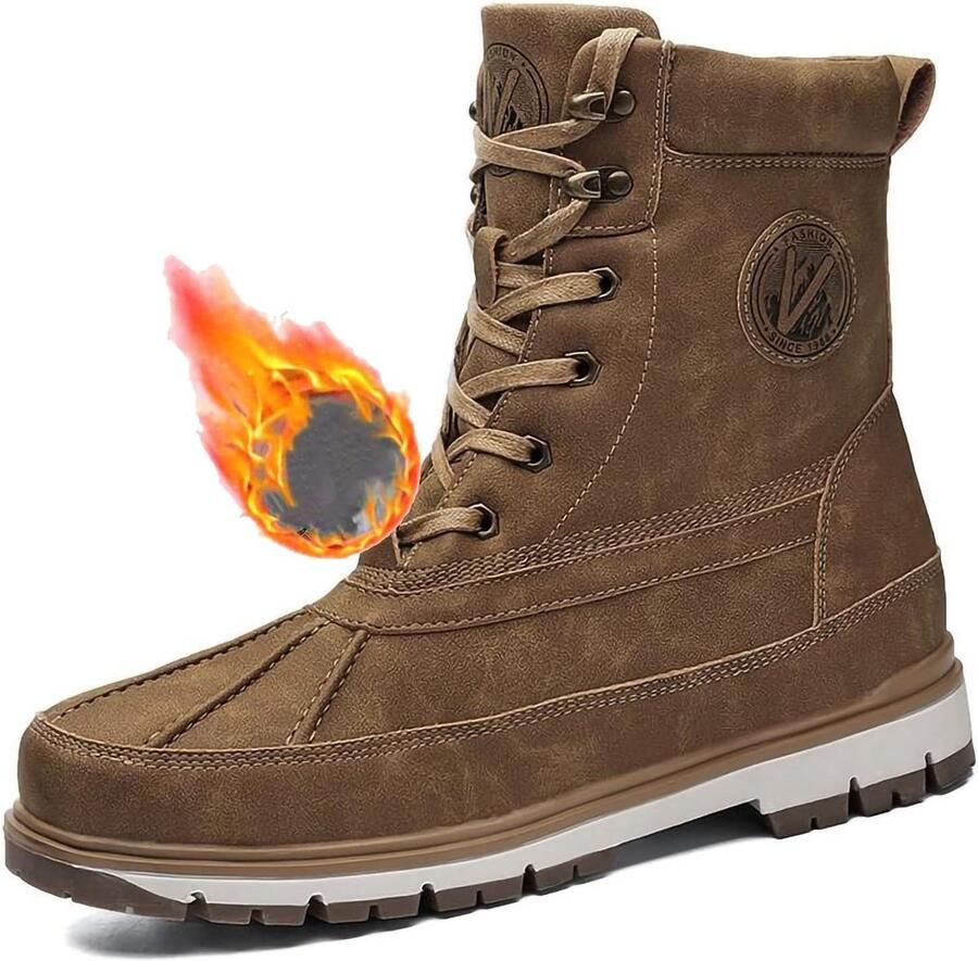 Heren Snowboots Waterdicht Antislip Warm Bontvoering Outdoor Wandelen