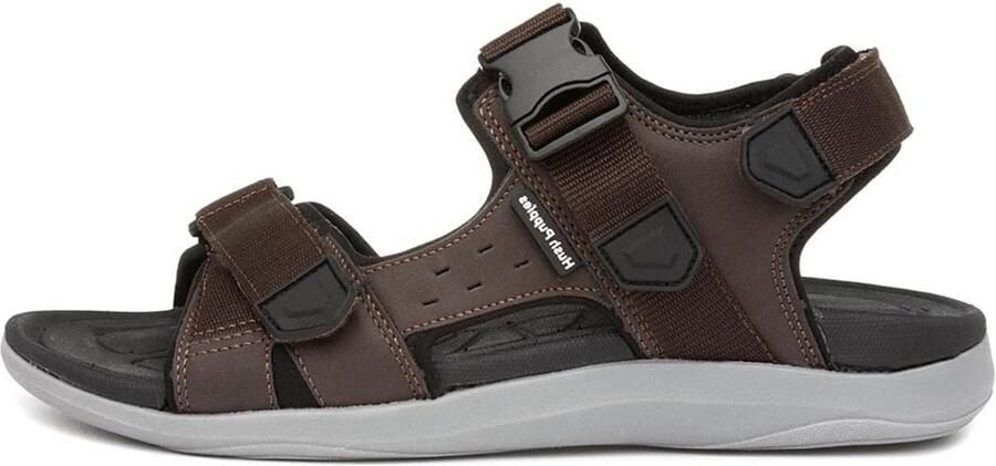 Heren Sportieve Open Sandalen met Klittenband en Duurzame Zool