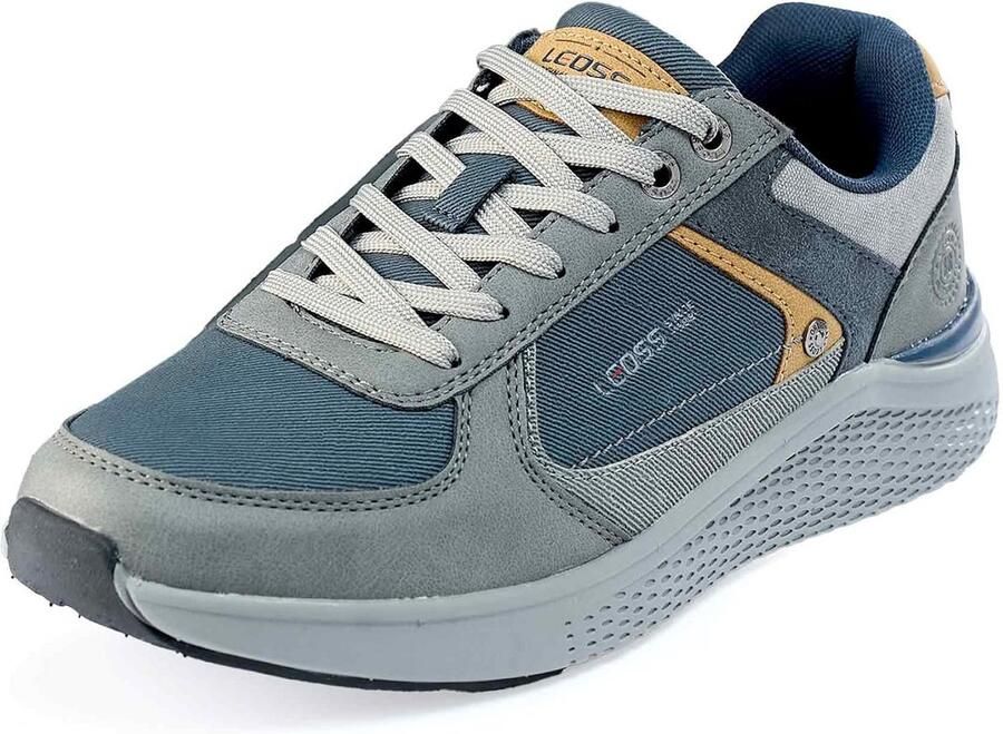 Heren Sportschoenen Leren Sneakers Veter Instappers Casual Wandelschoenen