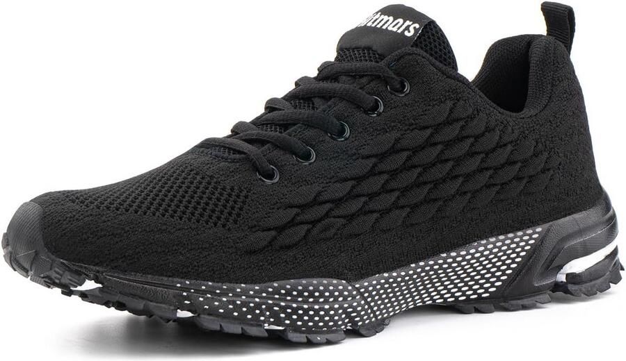 Lichte Sportschoenen Heren Sneakers voor Hardlopen en Fitness Zwart Blauw Rood )