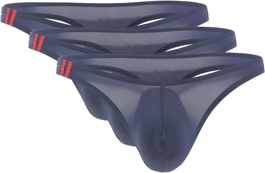 Heren String Dunne Ijs Zijde Onderbroek Laagbouw Bikinibroekje T-back Slip 3 4 5 pack
