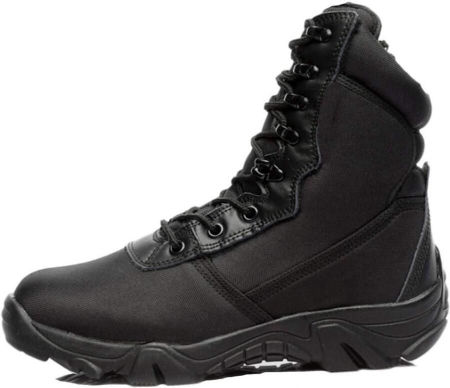 Heren Tactische Gevechtslaarzen 8 Inch Lichtgewicht Werkwandellaarzen met Ritssluiting