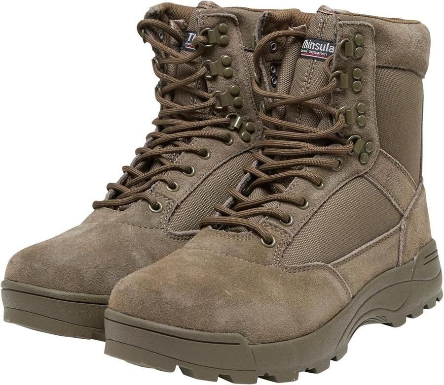 Heren Tactische Militaire Laarzen met 9 Veterogen Stevige Werkschoenen