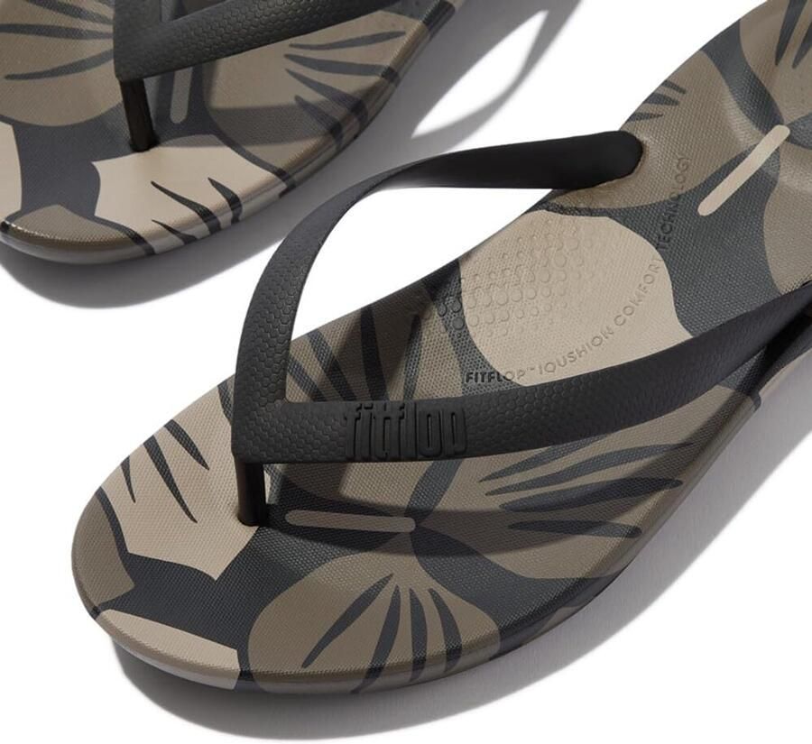 Heren Teenslippers Ergonomisch met Bladprint Lichtgewicht Comfort voor Zomer