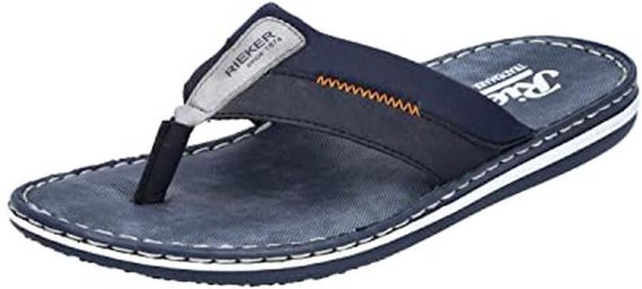 Heren Teenslippers Marineblauw van Kunstleer Comfortabele en Lichtgewicht