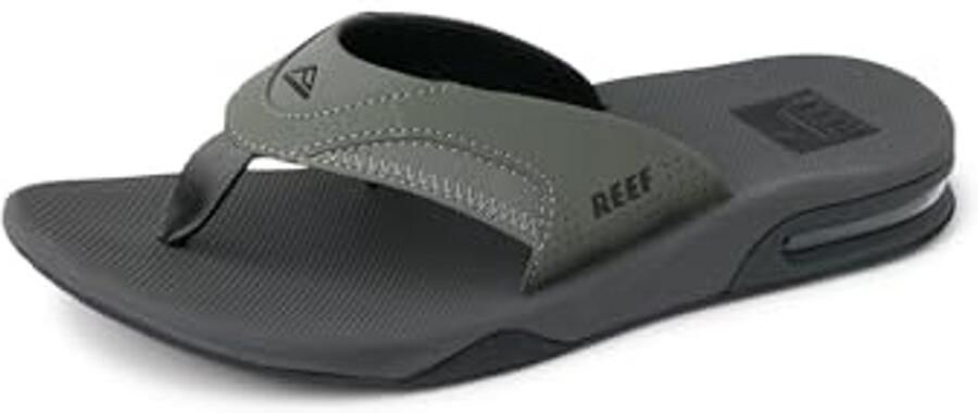 Heren Teenslippers Sandalen Zomer Strand Wandelen Geïntegreerde Flesopener Zwart