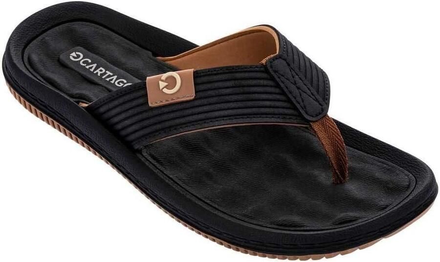 Heren Teenslippers Zwart Synthetisch