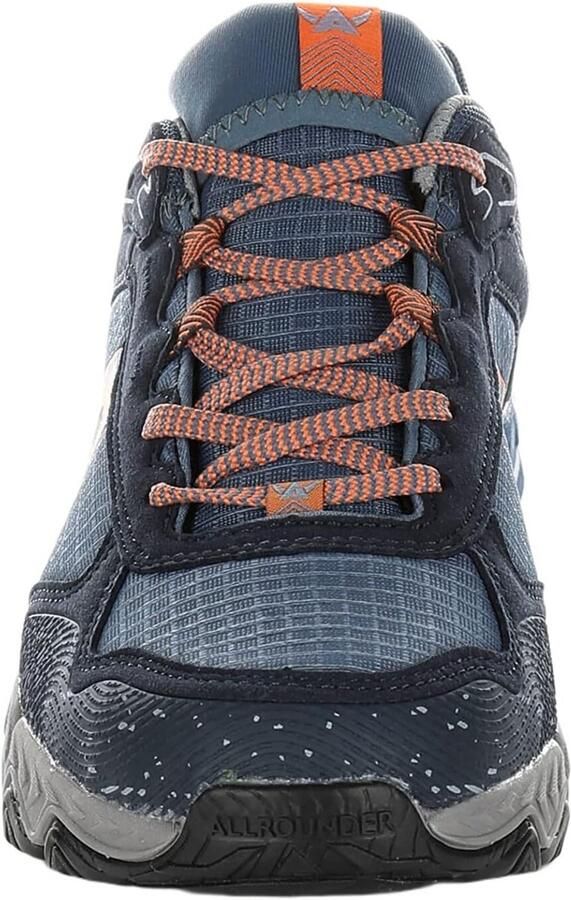 Heren Textielschoenen Blauw Rubberzool Comfortabele Wandelschoen