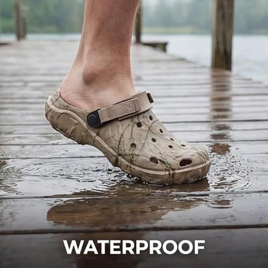 Heren Tuin Clogs Lichtgewicht en Ademend Khaki