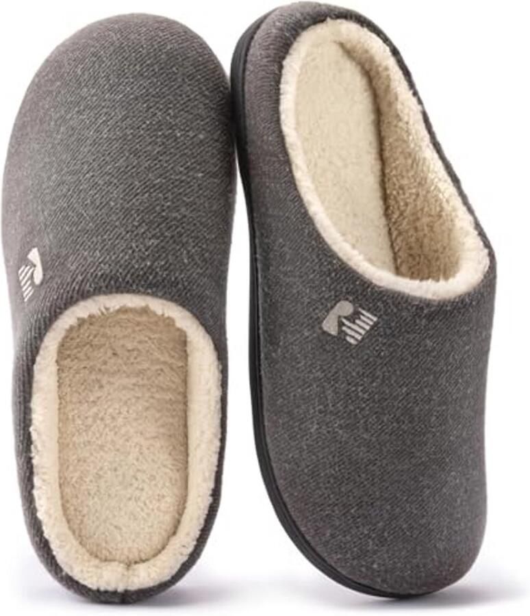Heren Twin Gusset Sloffen Comfortabele Pantoffels voor Ontspanning
