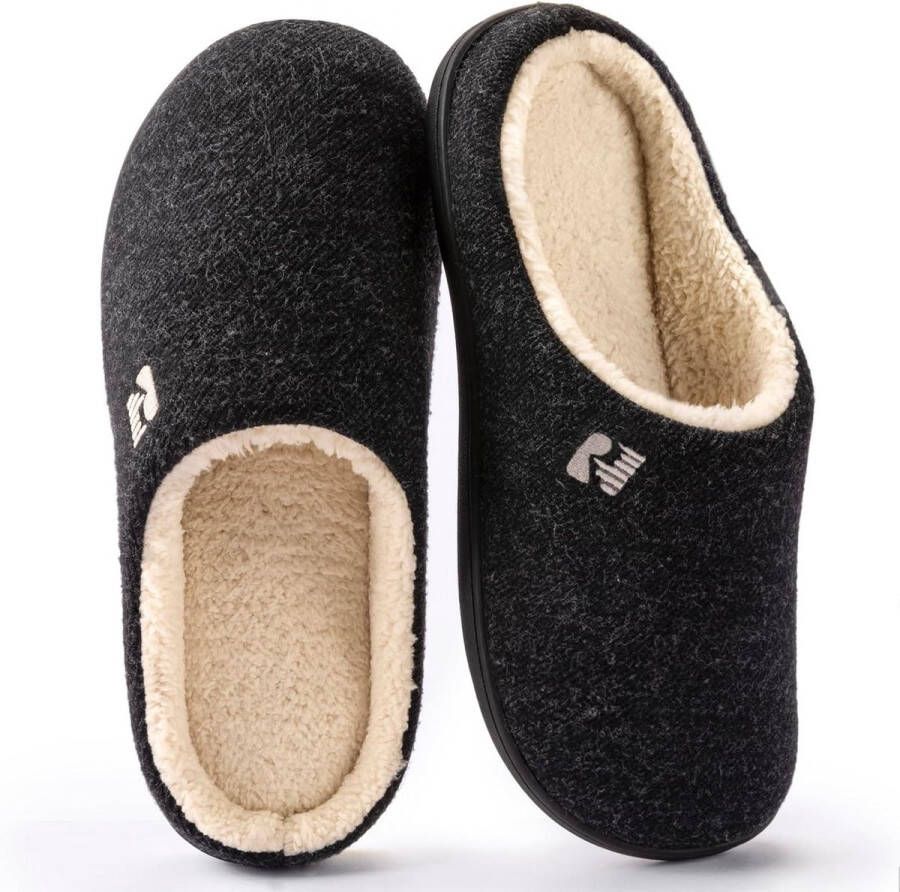 Heren Twin Gusset Sloffen Comfortabele Pantoffels voor Thuis