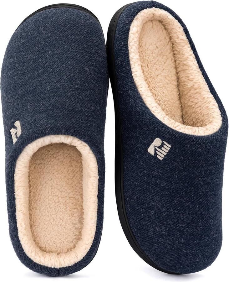 Heren Twin Gusset Sloffen voor Comfort en Ontspanning