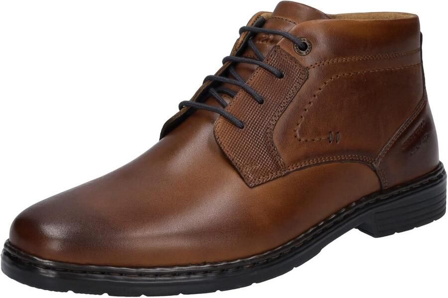 Heren Veterlaarzen Leder met Uitneembaar Voetbed K Breedte