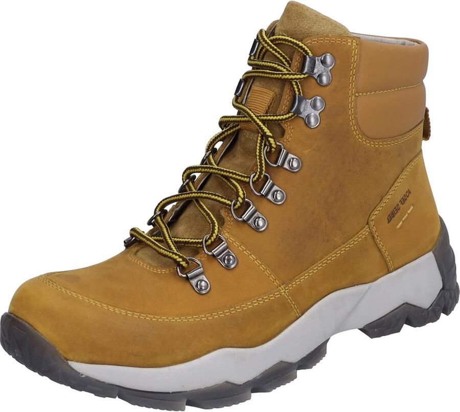 Heren Veterlaarzen van Echt Leer Comfortabele Herenlaarzen met Verwisselbaar Voetbed (Maat G)