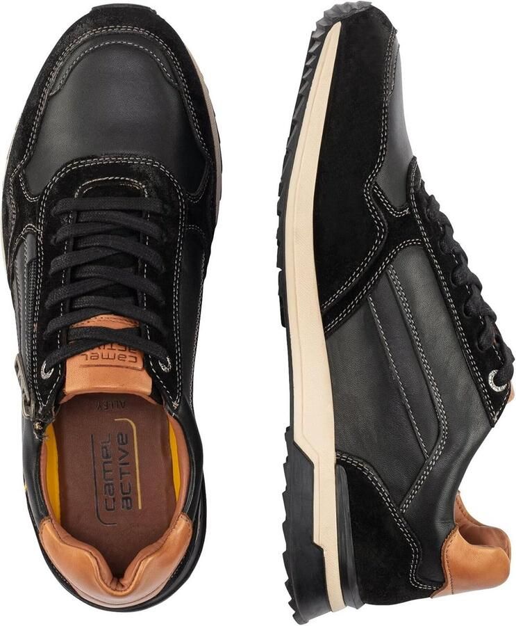 Heren Veterlaarzen van Leer met Ritssluiting Stevige Buitenzool en Comfortabele Voering