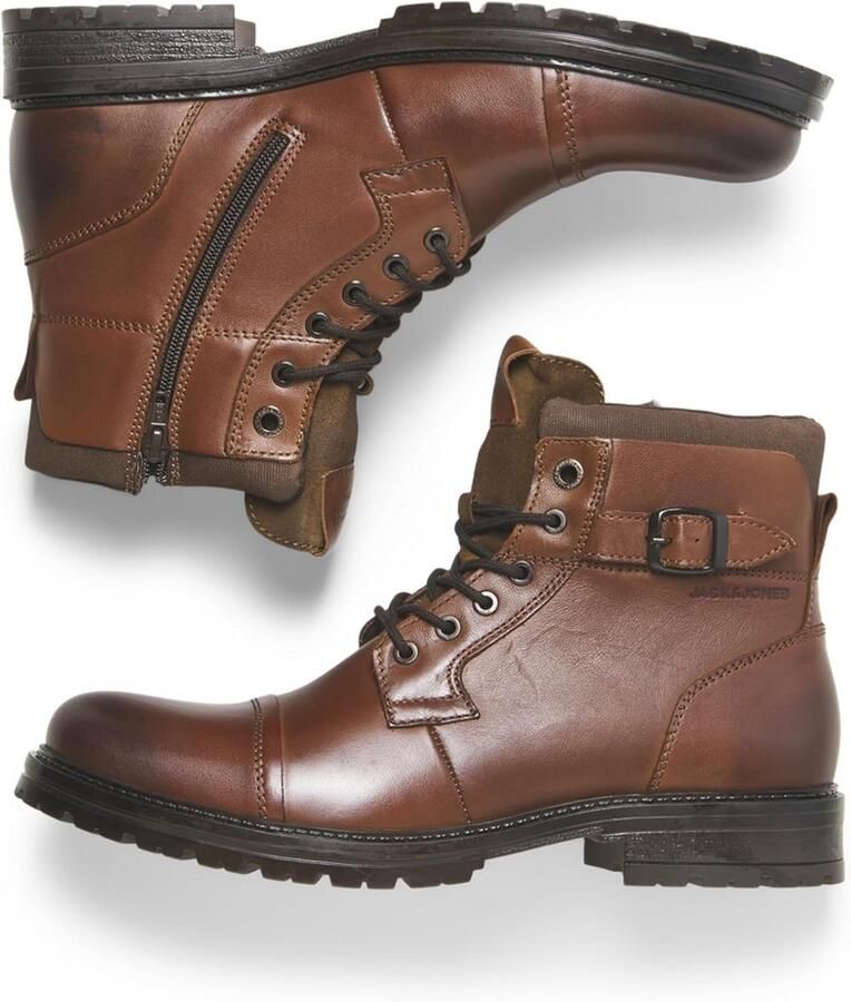 Heren Veterlaarzen van Leer met Vetersluiting