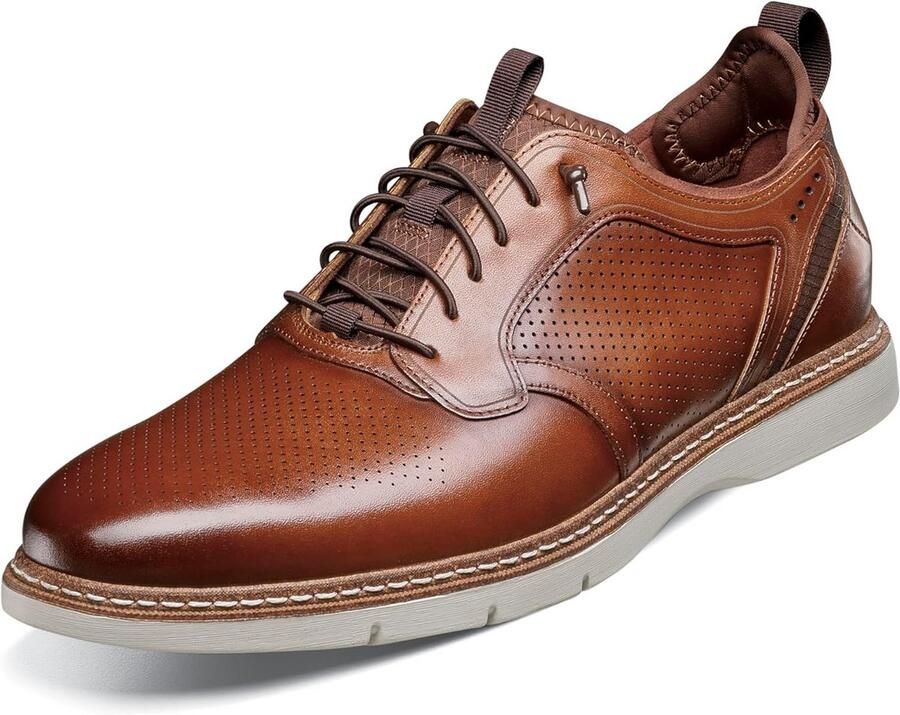 Heren Veterschoen Oxford met Elastische Veter voor Comfortabele Pasvorm