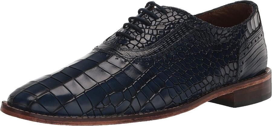 Heren Veterschoen Oxford met Krokodillenprint en Stijlvol Silhouet